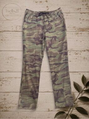 O'Neill Venture Elastic Waist Modern Fit Camo Hybrid Pants - Size XL